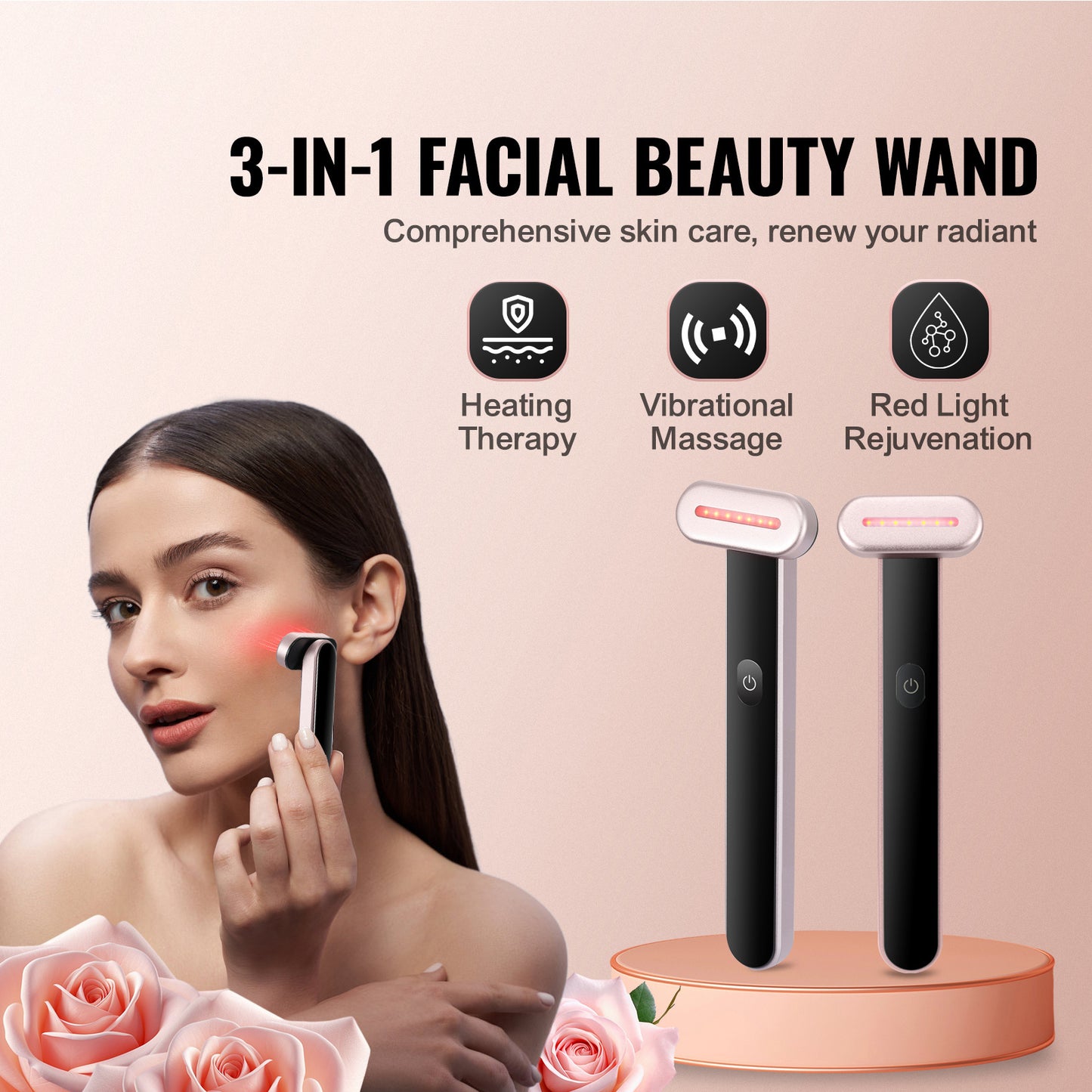 Red Light Therapy Face Wand